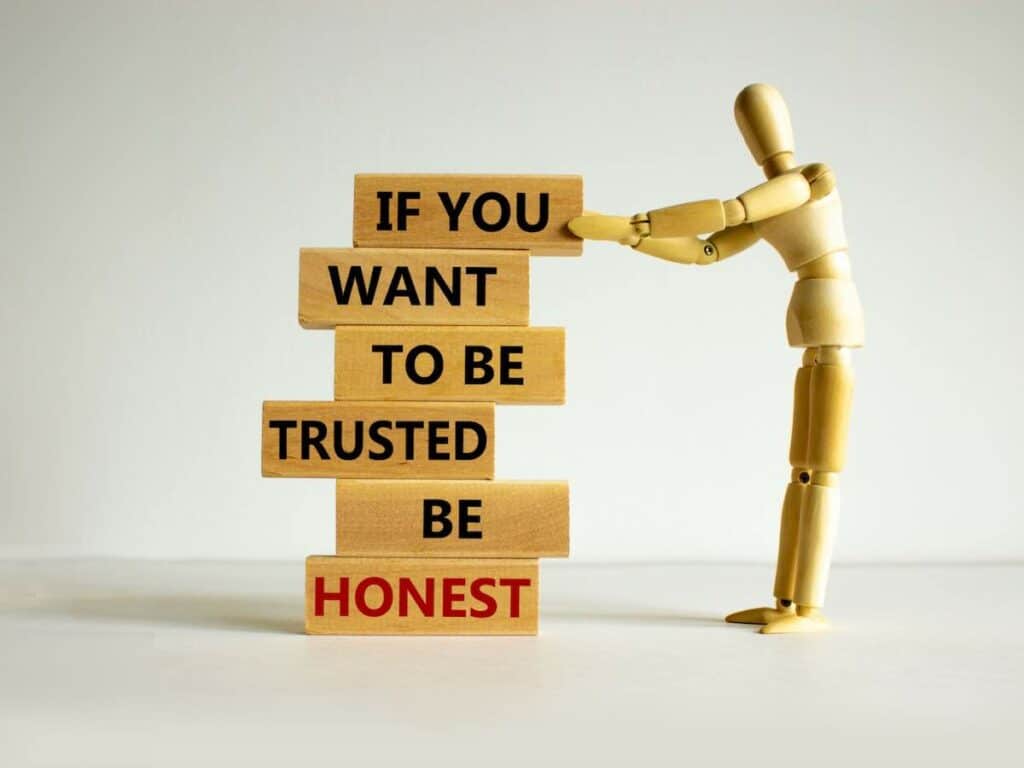 be honest sign